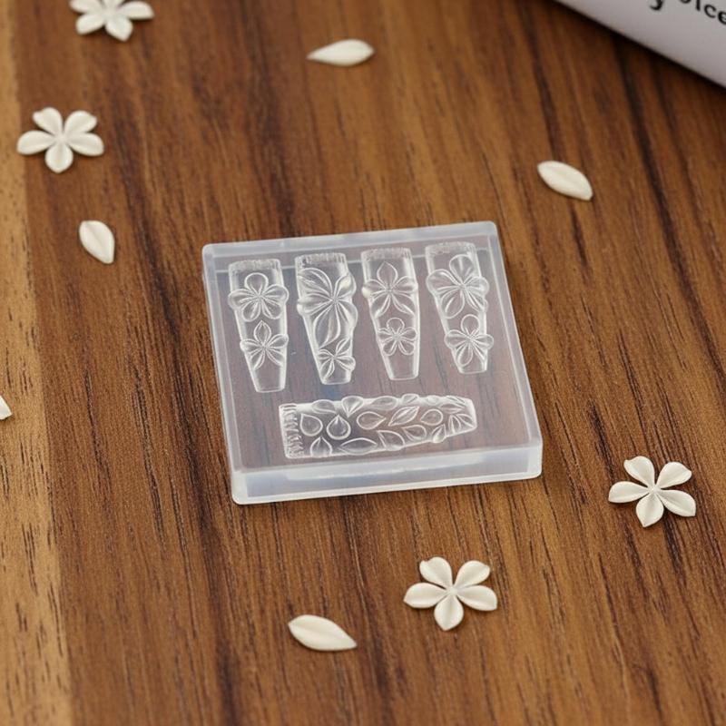Nail Stamping Plate - Reusable Silicone Nail Art Mold 3D