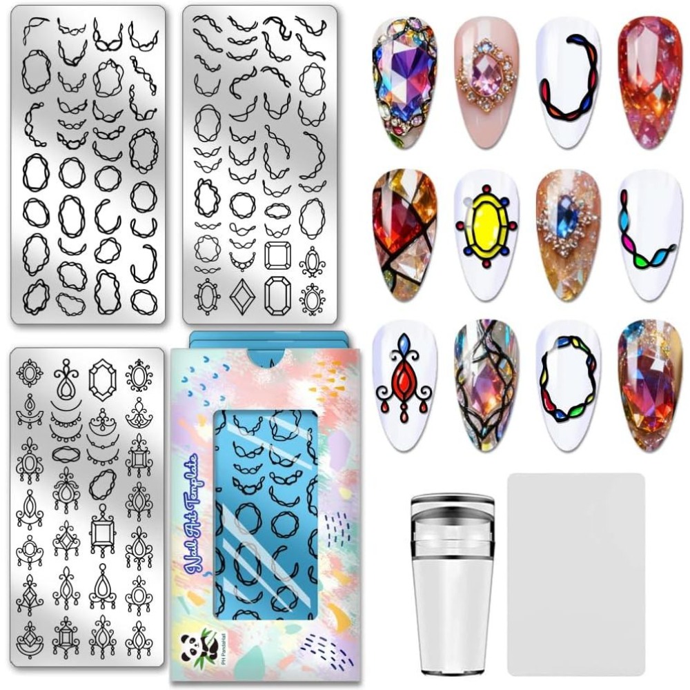 111 Patterns Pendant Nail Stam - Nail Stamping Plate recension och pris