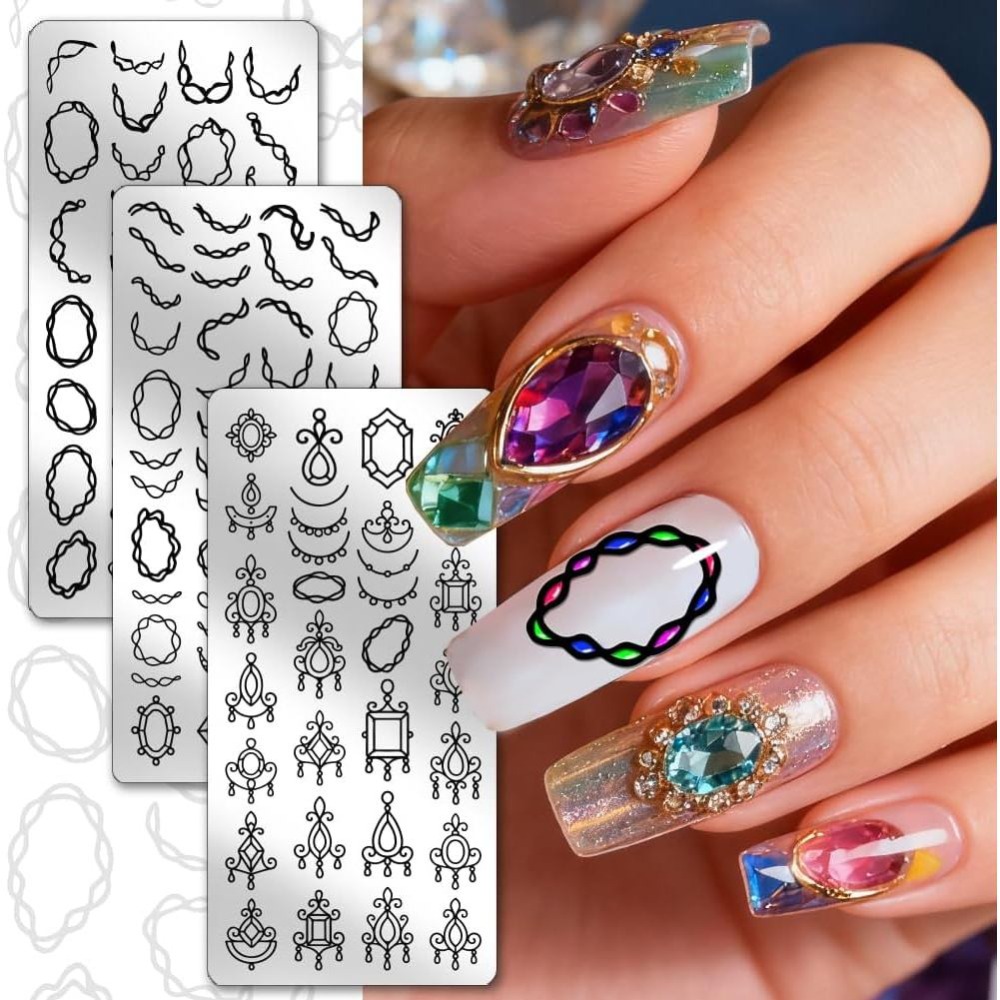 111 Patterns Pendant Nail Stam - Nail Stamping Plate recension och pris