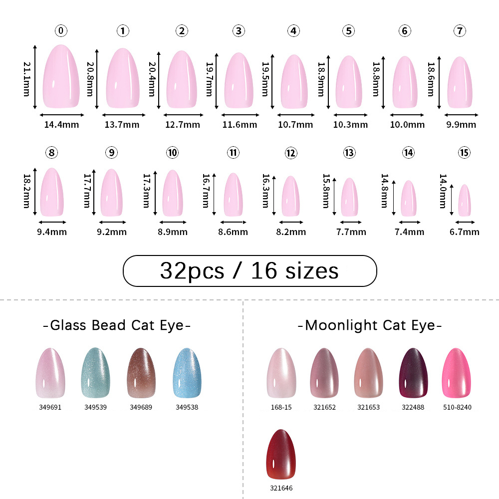 VITAGWX 32pcs Press on Nails A - Nail Art Ideas recension och pris