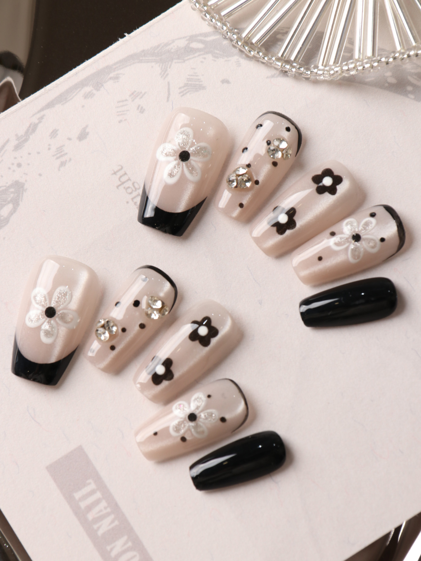 10Pcs Press on Nails Fake Nail - Nail Adhesive Tab recension och pris