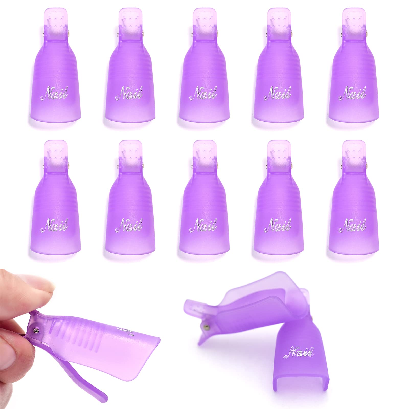 10Pcs Plastic Nail Art Soak Of - Nail Art Ideas recension och pris