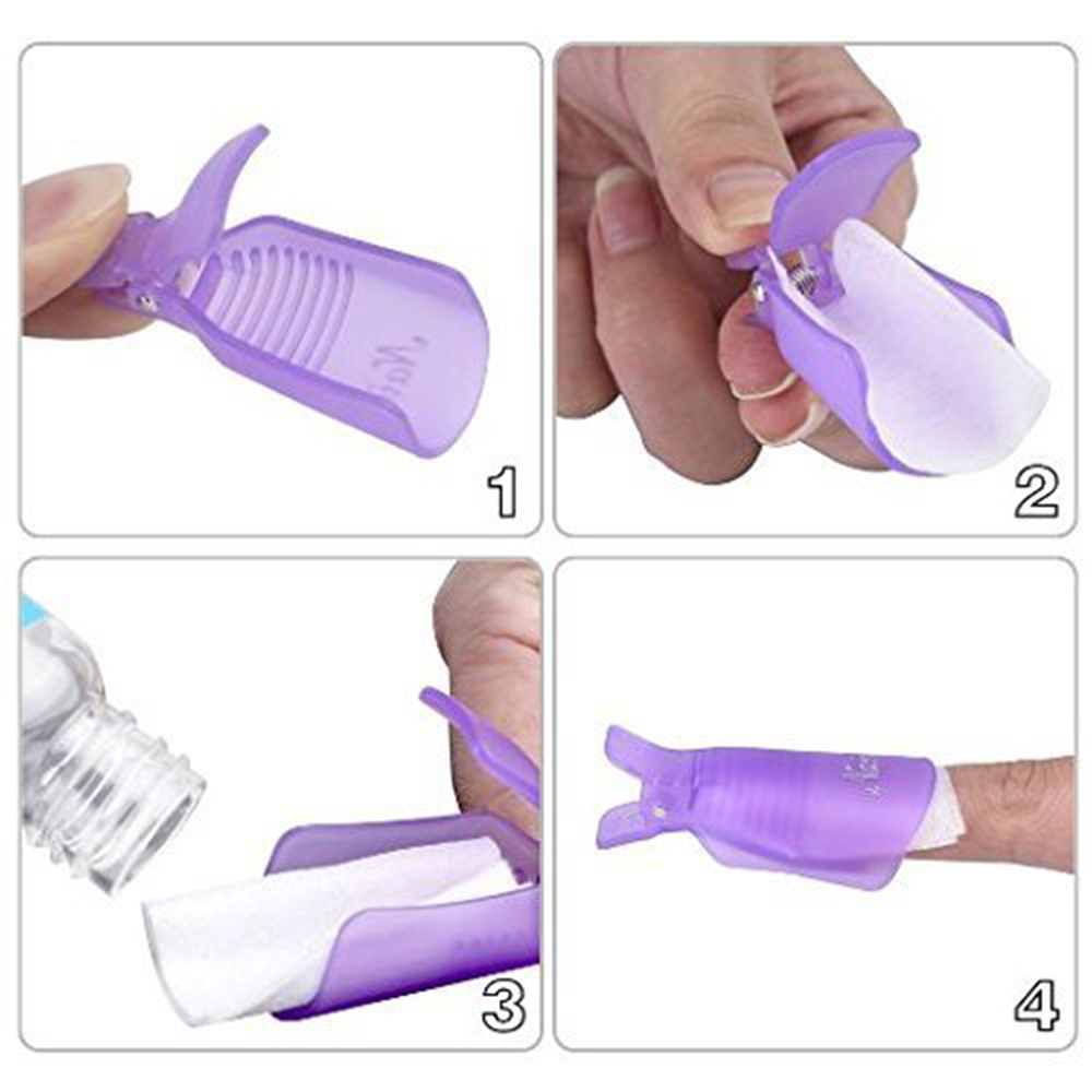 10Pcs Plastic Nail Art Soak Of - Nail Art Ideas recension och pris
