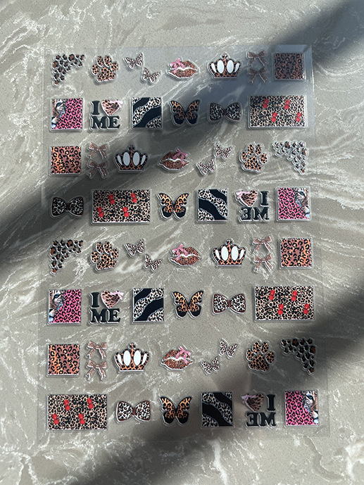 Mini Pvc Kawaii Pattern Poster - Nail Art Nail Art recension och pris