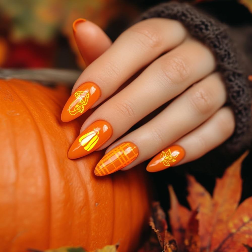 Fall Thanksgiving Nail Stamp P - Nail Stamping Plate recension och pris