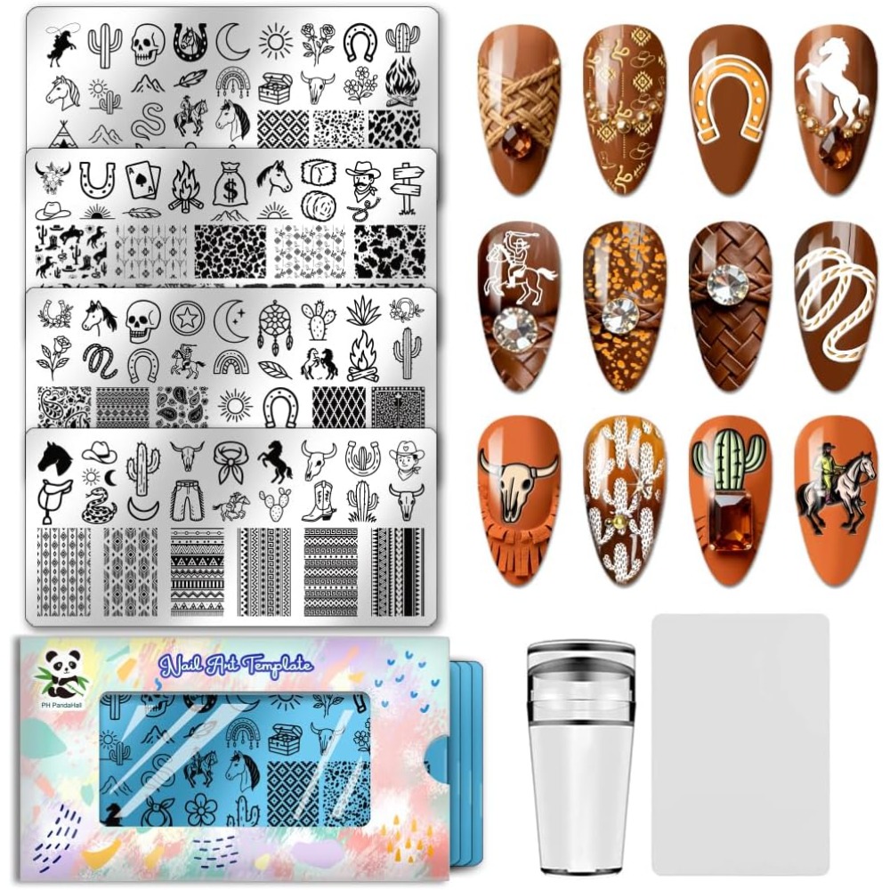 Stainless Steel DIY Nail Art T - Nail Stamping Plate recension och pris
