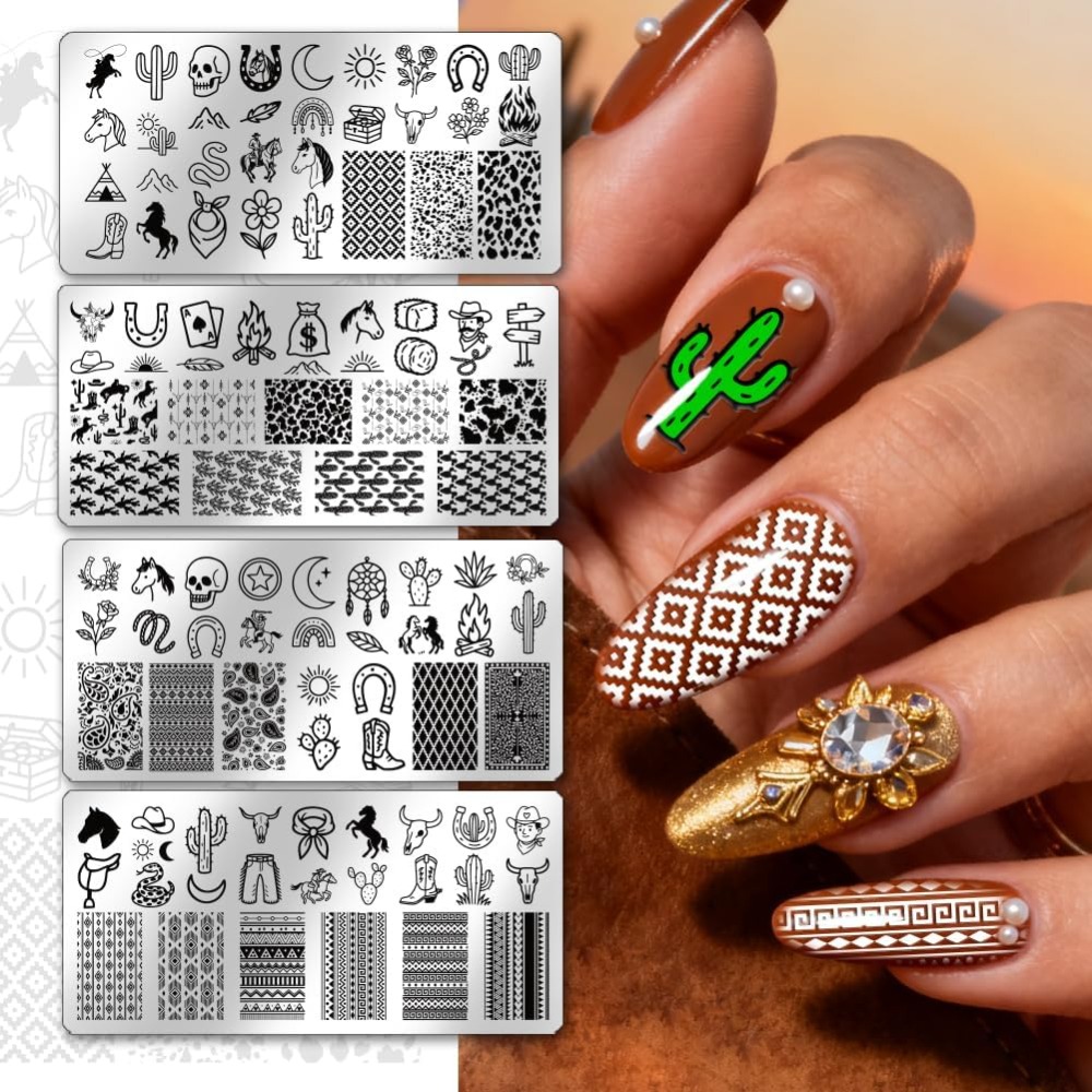 Stainless Steel DIY Nail Art T - Nail Stamping Plate recension och pris