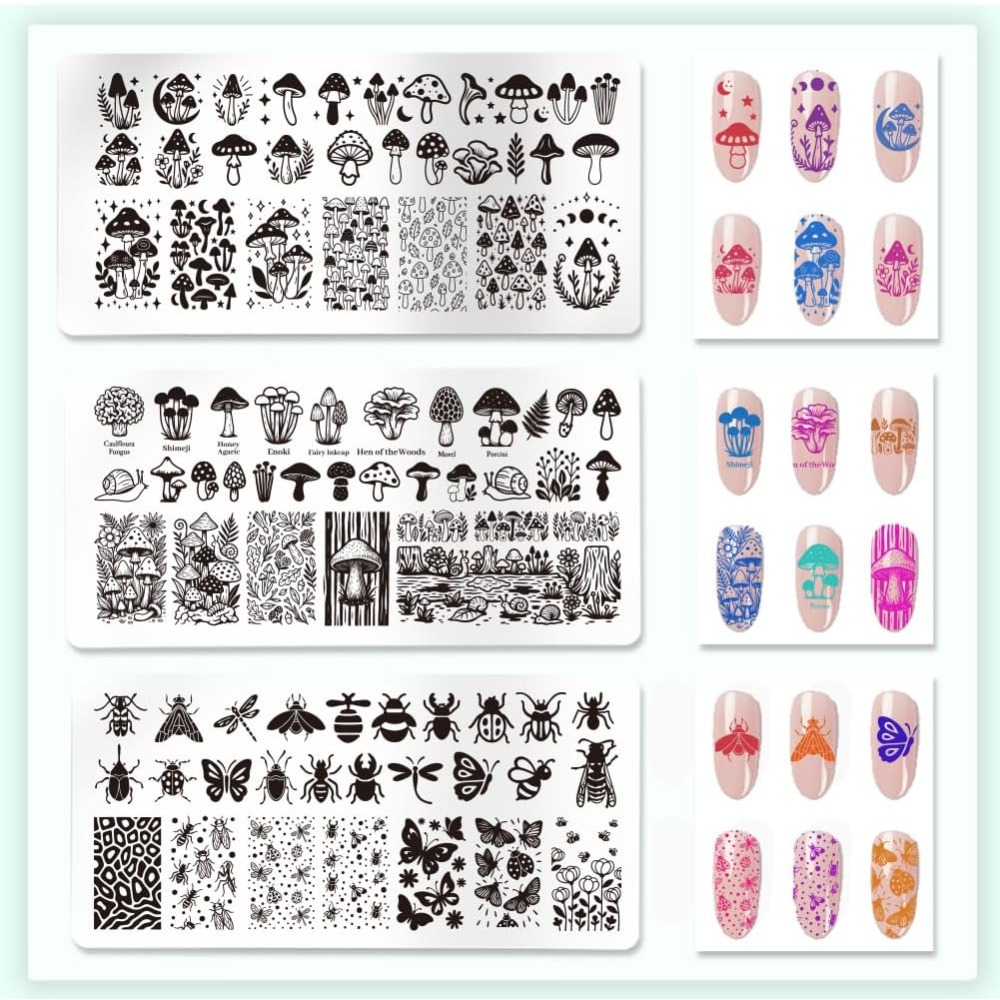Stainless Steel DIY Nail Art T - Nail Stamping Plate recension och pris