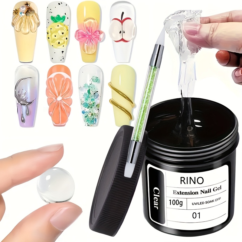 100g Clear Non-Stick Hand Exte - Nail Art Ideas recension och pris