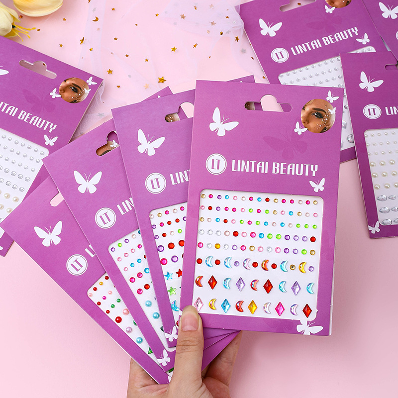 Hot Selling Face Gems Stickers - Nail Art Nail Art recension och pris